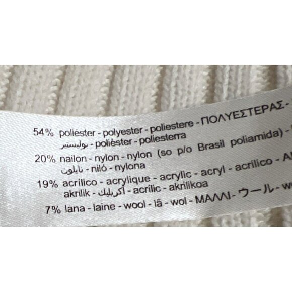 NWT ~ Zara Long Seeve Open Sweater Cream Color ~ Size Medium - Picture 5 of 5